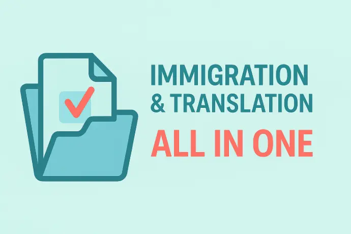 خدمات مهاجرتی و ترجمه در یک دفتر 
